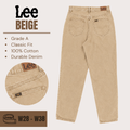 Lee jeans relaxed / straight leg - Beige - Grade A - From W28 To W38