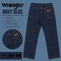 Wrangler jeans relaxed / straight leg - Navy Blue - Grade A - From W28 To W38