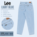 Lee jeans relaxed / straight leg - Light Blue - Grade A - From W28 To W38