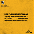 5th October - UNI OF BIRMINGHAM'S BEST Vintage Thrift Event & Kilo Sale