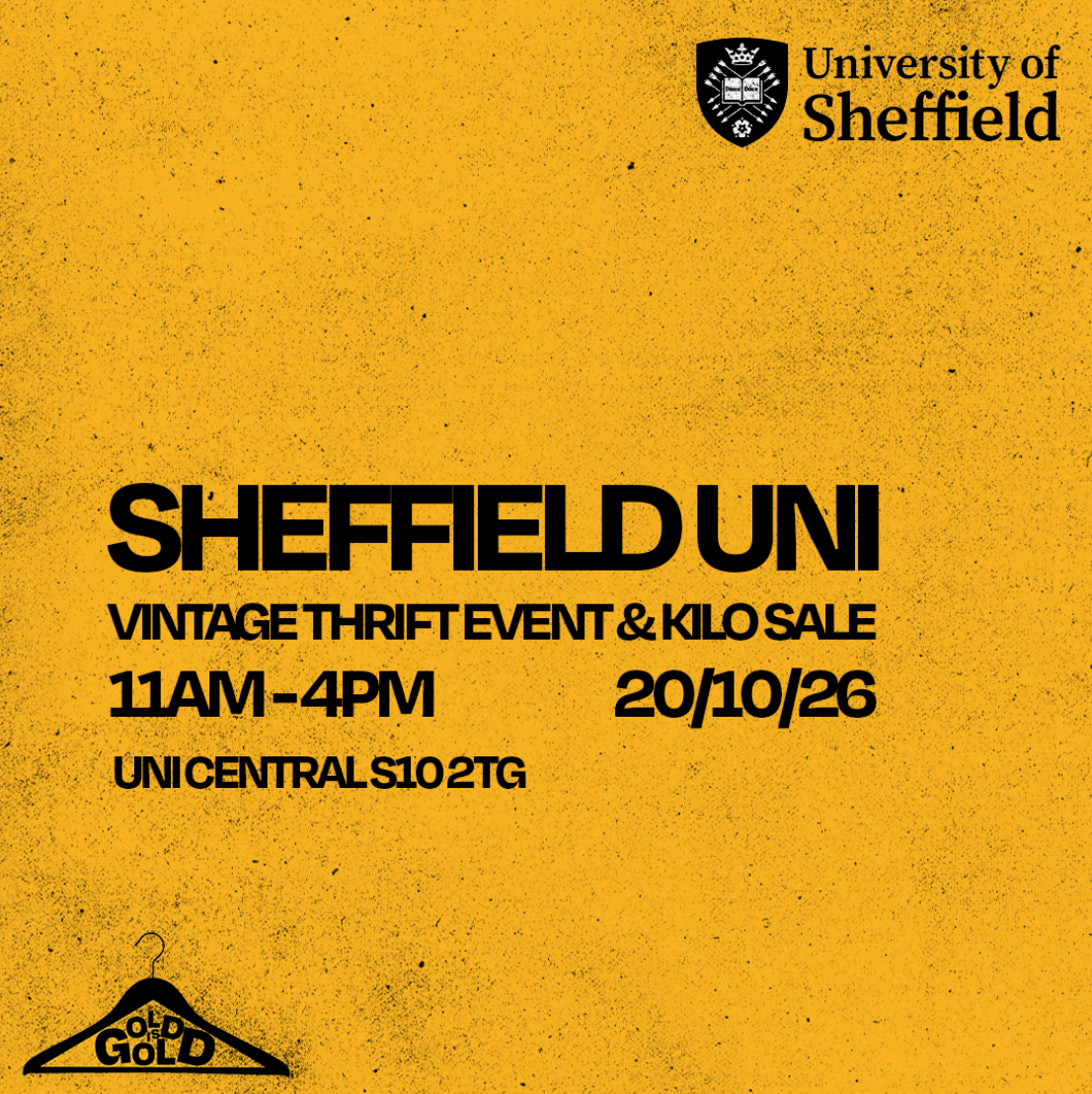 20th October -  Uni of Sheffield's BEST Vintage Kilo Sale