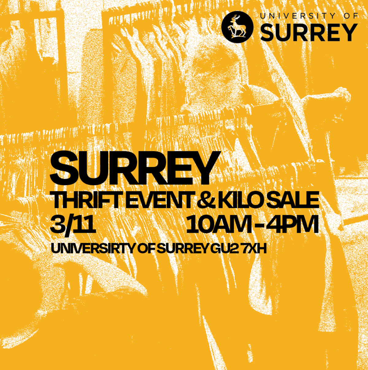 3rd November - Uni of Surrey's BEST Thrift Event & Kilo Sale
