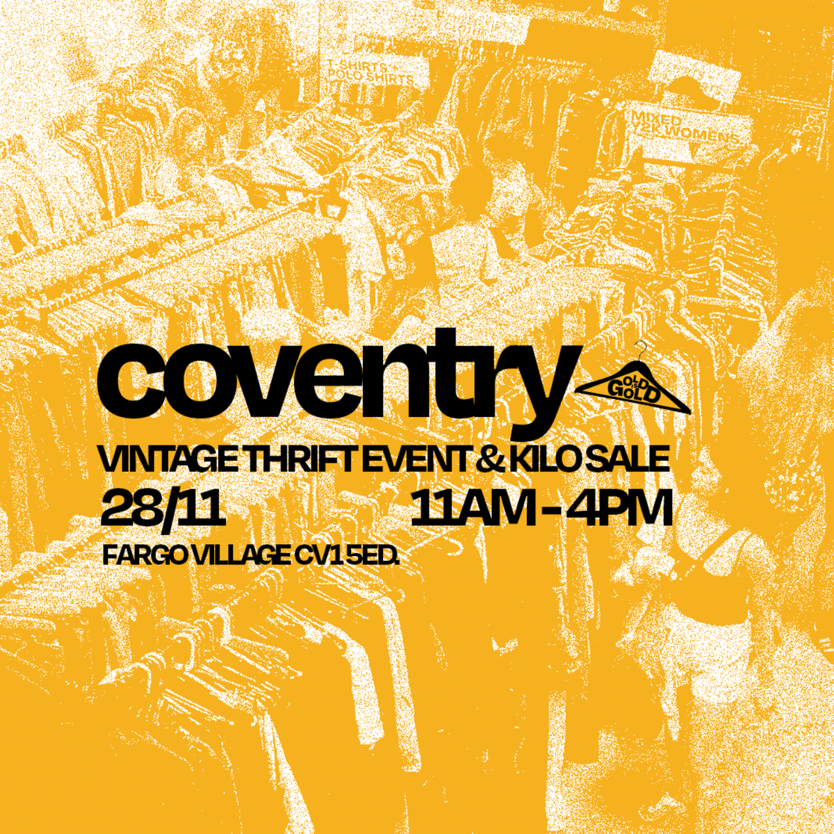 28th November - Coventry's BEST Vintage Thrift Event & Kilo Sale