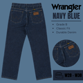 Wrangler jeans relaxed / straight leg - Navy Blue - Grade B - From W28 To W38