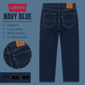 Levi's 505 jeans regular / straight leg - Navy Blue - Grade A - From W28 To W38