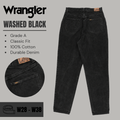 Lee jeans relaxed / straight leg - Washed Black - Grade A - From W28 To W38